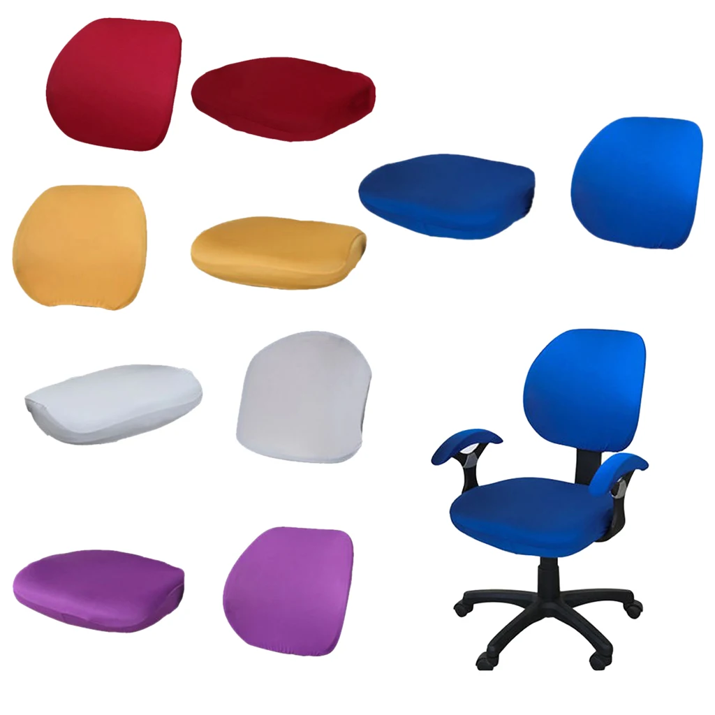 Modern Chair Covers Spandex Universal Computer Office Desk Stretch Rotating Pure Color Chair Cover for Home, Living Room Use