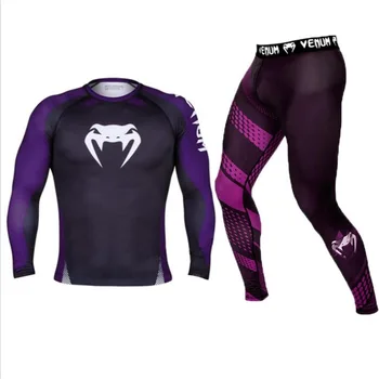 

T shirt sportwear suit mens MMA TRUNKS Sublimated print bjj boxing rashguard jiu jitsu gi rash guard breathable muay free ship