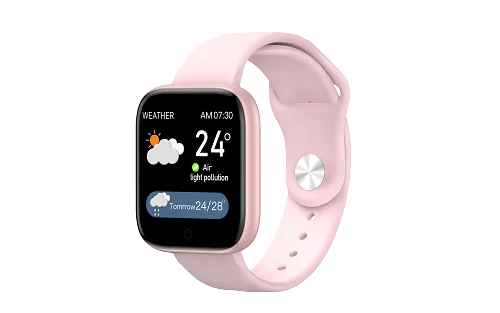 pink silica Водонепроницаемые часы, Смарт-часы, ремешок 1,54 дюймов, большой экран, браслет, пульсометр, смарт-браслет, фитнес-браслет, Женский трекер сна M4 смарт-браслет 4 спортивный браслет сердечный ритм кровяное давление трек - Цвет: pink silica