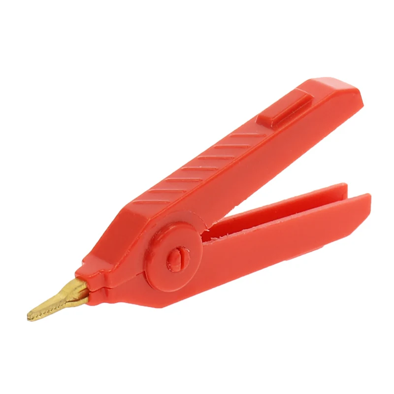 3pcs 90MM 20A Alligator Clip Copper Alligator Kelvin Copper Gold Plated Clip White+ Black + Red