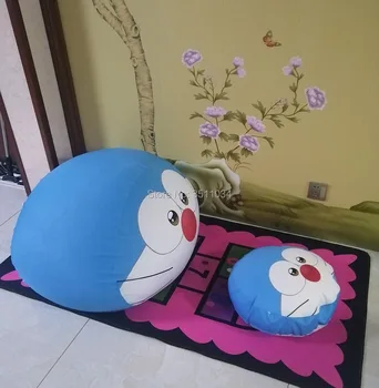 

Lovely Children Blue Lazy BeanBag Sofas With Filler + 1pcs Footstool Lounger Seat Bean Bag Lazy Lounger Kids Adults Sofa Seat