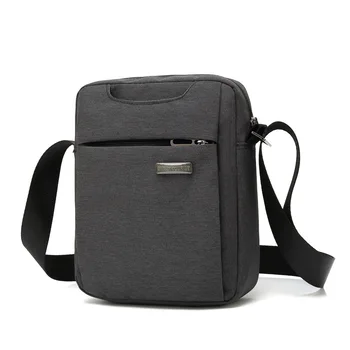 

One-Shoulder Cross Body Bag Shoulder Bag Oxford Cloth Waterproof Casual And Tablet Bag Gift MEN'S Bag Black Solid