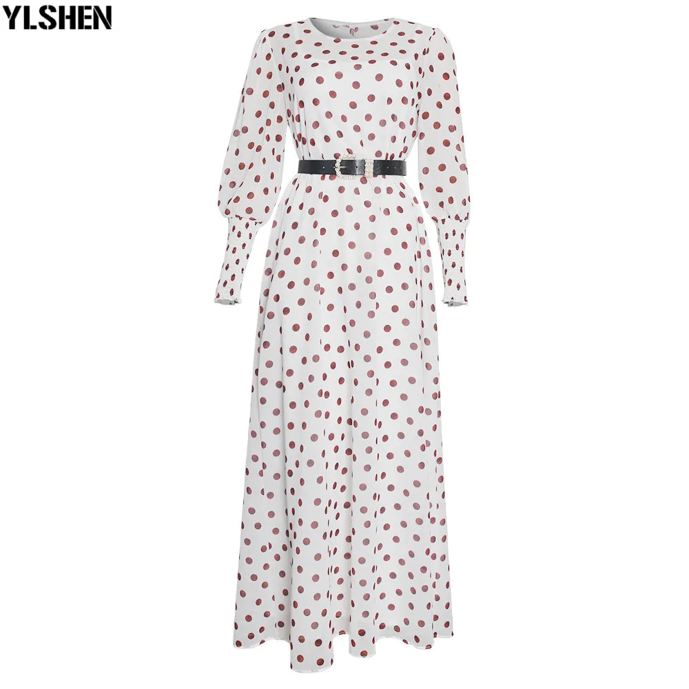 

2 Piece Set African Dresses for Women Dashiki Polka Dot African Clothes Summer Plus Size Clothing Print Retro Long Africa Dress