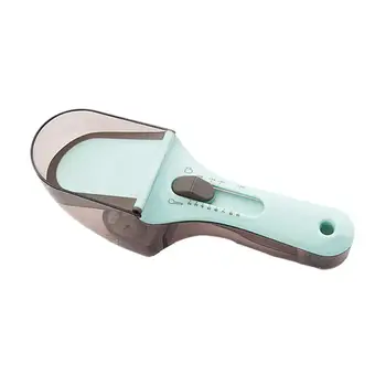 

1 Pece/2 Pieces Measuring Spoon Kitchen Measuring Cup Measure Tool Adjustable Plastic Scale Spoon For Cooking Baking Tool
