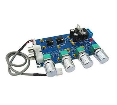 

NE5532 Preamp Pre Amplifier Audio Adjustment Plate Double AC12V HIFI Amplifier Preamplifier Volume Tone Control