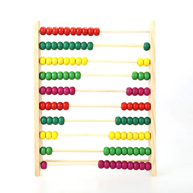 Multicolor Beads Design Educational Wooden Abacus Toy Children Counting Number Early Learning Toy For Kid Math Study For Gift 2