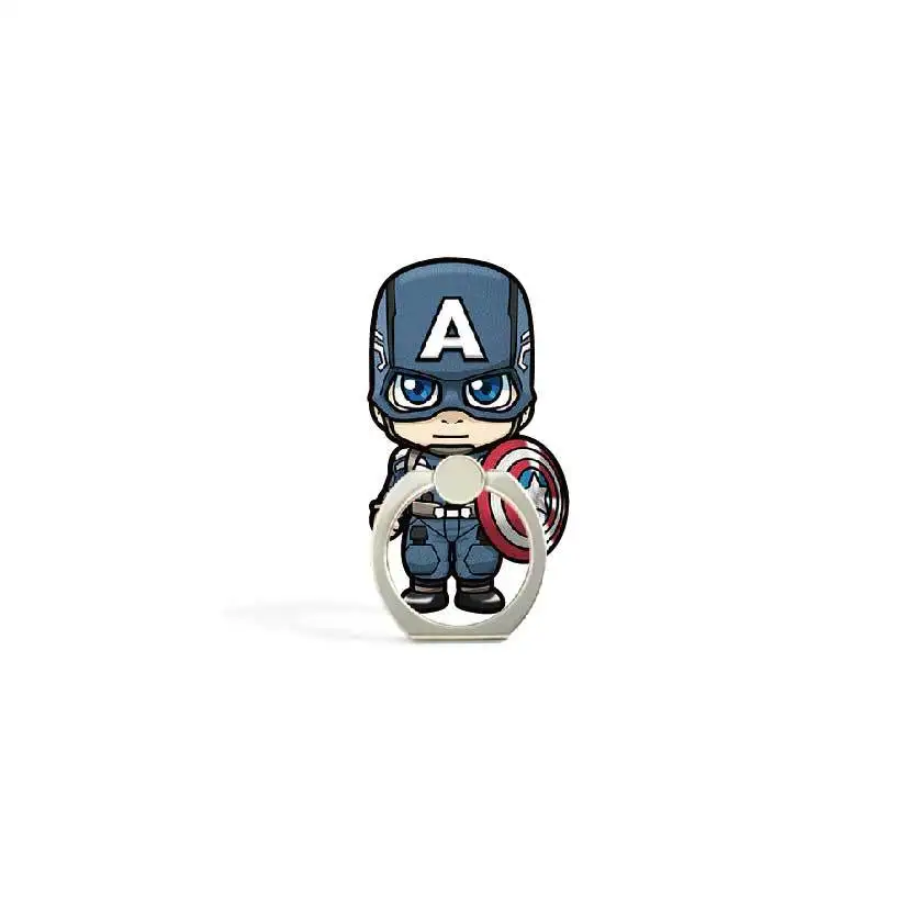 D07 Универсальный металлический держатель Marvel с кольцом на палец для мобильного телефона, милый мультяшный держатель для телефона, подставка для iPhone Xs Max Xr, держатель кронштейна - Цвет: D07
