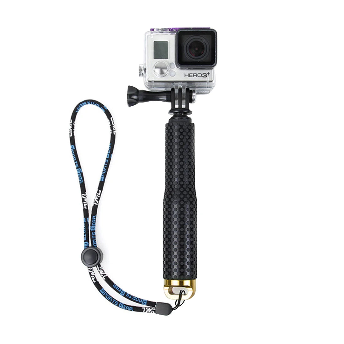 golden Аксессуары для камеры Go Pro ручной выдвижной полюсный монопод палка для селфи для GoPro HERO5 6 7 HERO4 Session HERO 5 4 3+ 3 2 1 SJ4000 - Цвет: golden