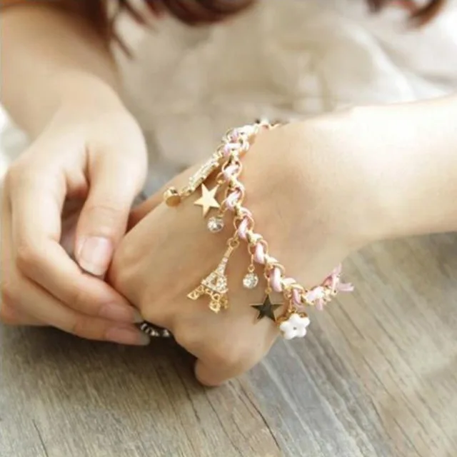 Antique design chokdi pattern with diamond rose gold bracelet for men –  Soni Fashion®