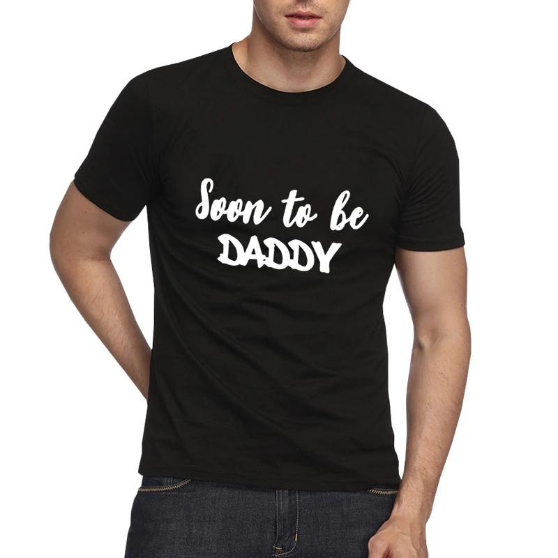 В ближайшее время, чтобы быть футболка Hoosier Daddy Детские объявление футболки будущее мама папа футболки для пары рубашки для мальчиков