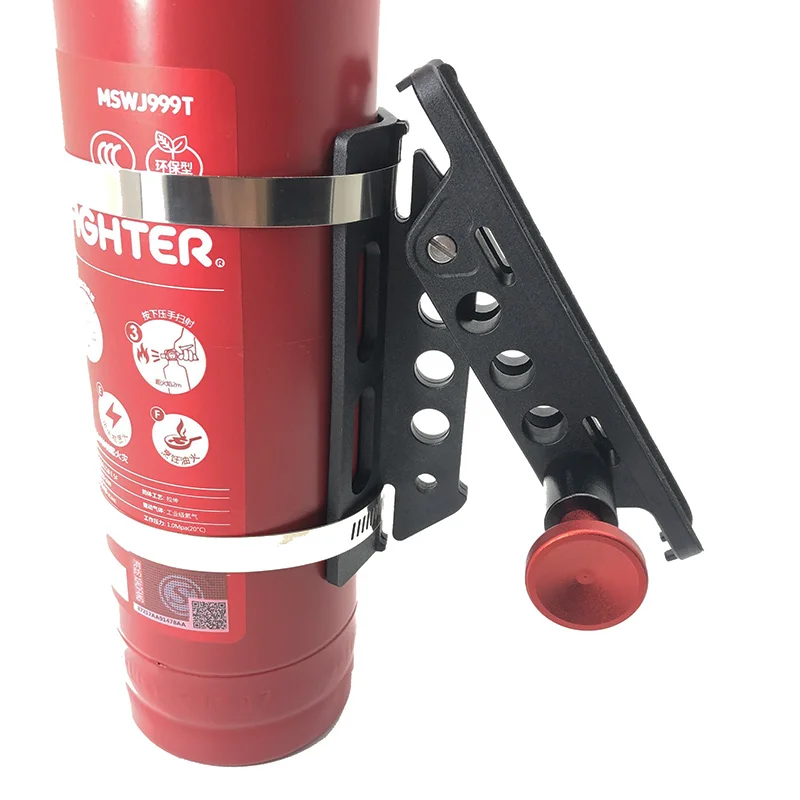 Car Extinguisher Bracket,Extinguisher Mount Bracket Adjustable Fit for Sport/JK/Sahara Silver