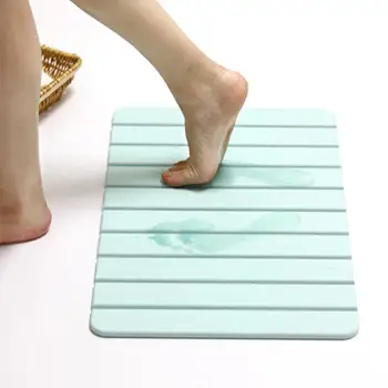 

60x39cm Modren Diatomaceous Earth Pad Foldable Rectangular Natural Diatom Mud Pad Absorbent Quick Dry Pad Bathroom Door Carpet