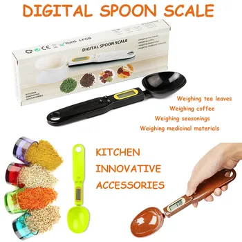 

500g/0.1g LCD Display Digital Kitchen Measuring Spoon Electronic Digital Spoon Scale Mini Kitchen Scales Baking Supplies