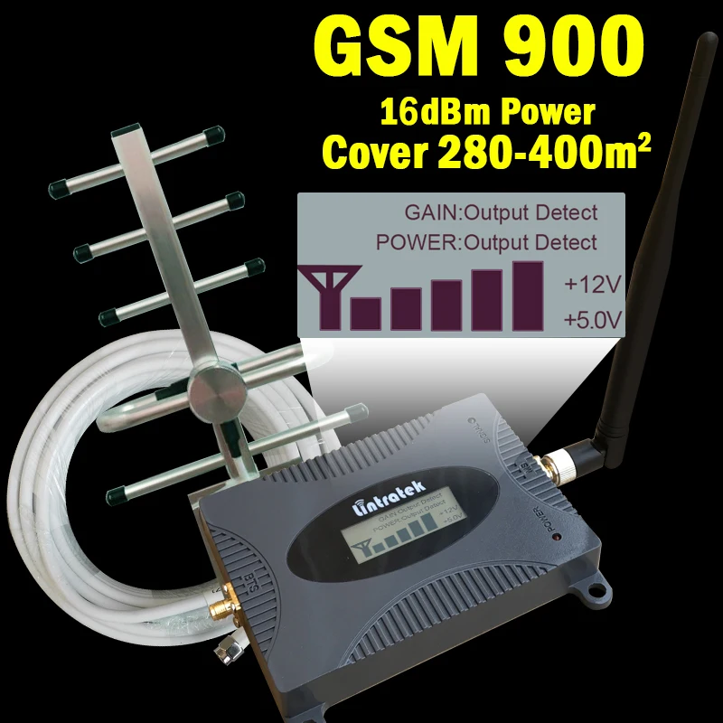 16dBm LCD Display 2G GSM 900mhz Signal Booster GSM