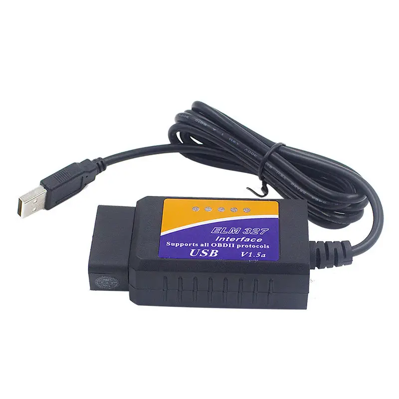 2020 топ продаж ELM327 интерфейс USB OBD2 сканер V1.5 OBDII elm327 usb Супер в наличии|Считыватели
