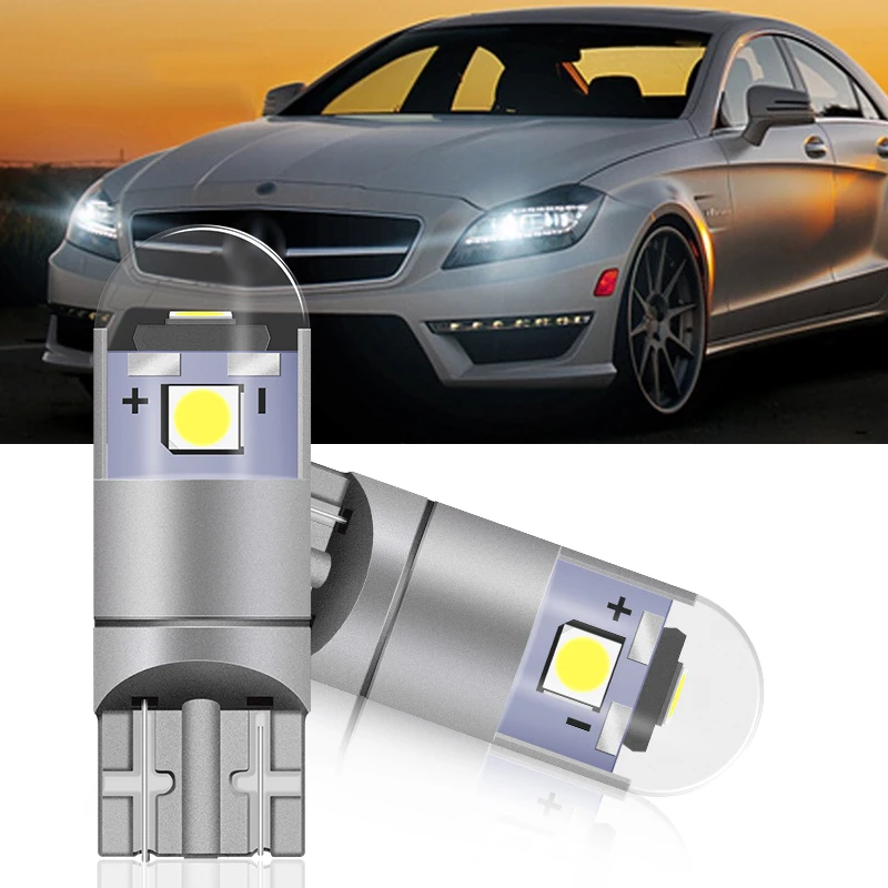 1x Canbus Car 3030 SMD T10 LED W5W Projector Lens Auto Lamp Light Bulbs for Renault Koleos Megane Creep Scenic Lagoon Velsatis