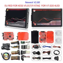 KESS KTAG KESS V5.017 الأحمر PCB K T..V7.020 4 LED ماستر K TAG 2.25 7.020 LED BDM الإطار ECU رقاقة ضبط أداة Kess 5.017 2.80 BDM A
