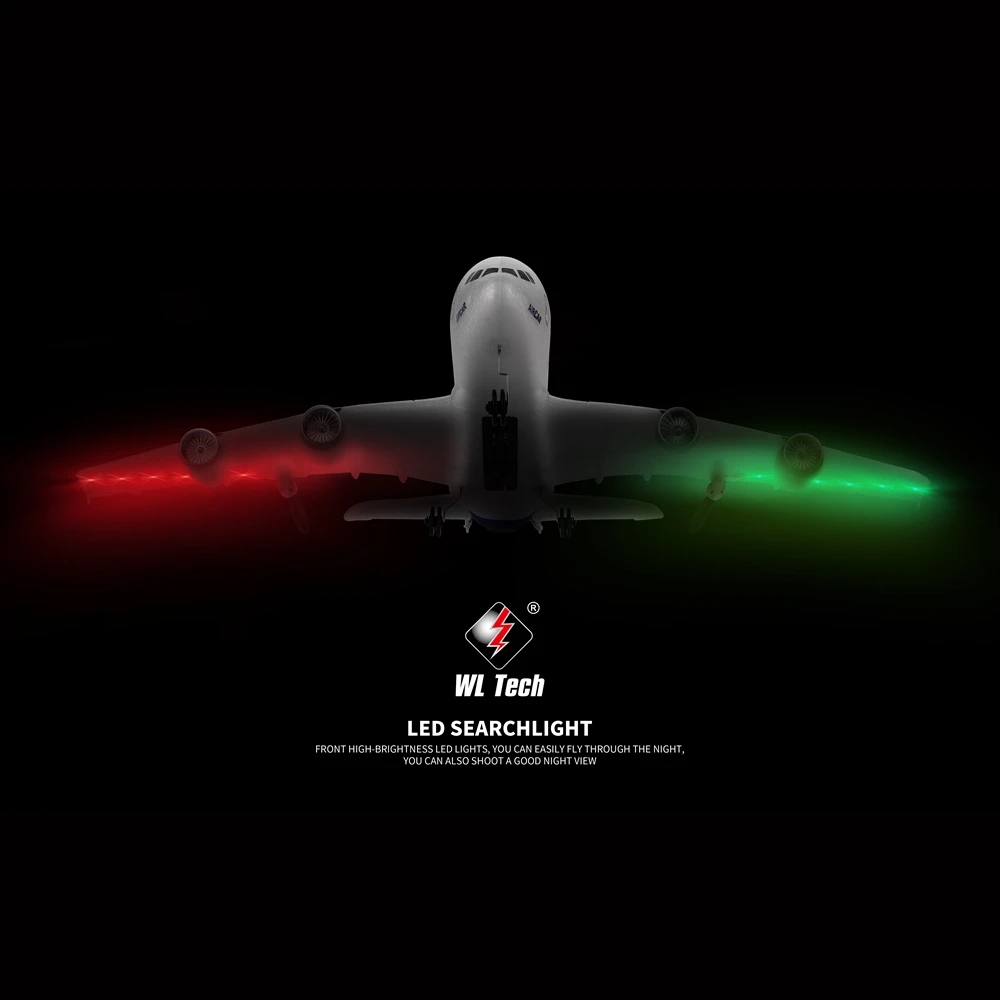 Модель летательного аппарата Радиоуправляемый игрушечный самолёт Airbus A380 2 4 ГГц 3