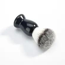 Горячая распродажа 1 шт. профессиональная высококачественная простая в использовании Мужская черная нейлоновая щетка для бритья удобная ручка парикмахерский инструмент высокое качество
