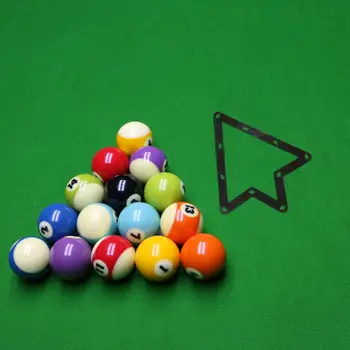 

High Quality 6pcs 9 and 10 Ball Magic Rack Holder Billiard Table Pool Cue Accessory Black and White Color Hot Selling Promotion