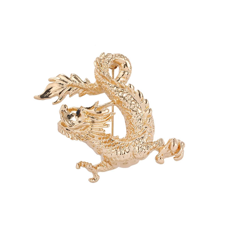 WEIMANJINGDIAN 2020 New Arrival Golden Chinese Dragon Metal Brooch Pin | Украшения и аксессуары