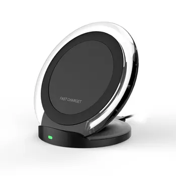 

New QX810F 10W Vertical Transparent Frame Bracket Fast Wireless Charger