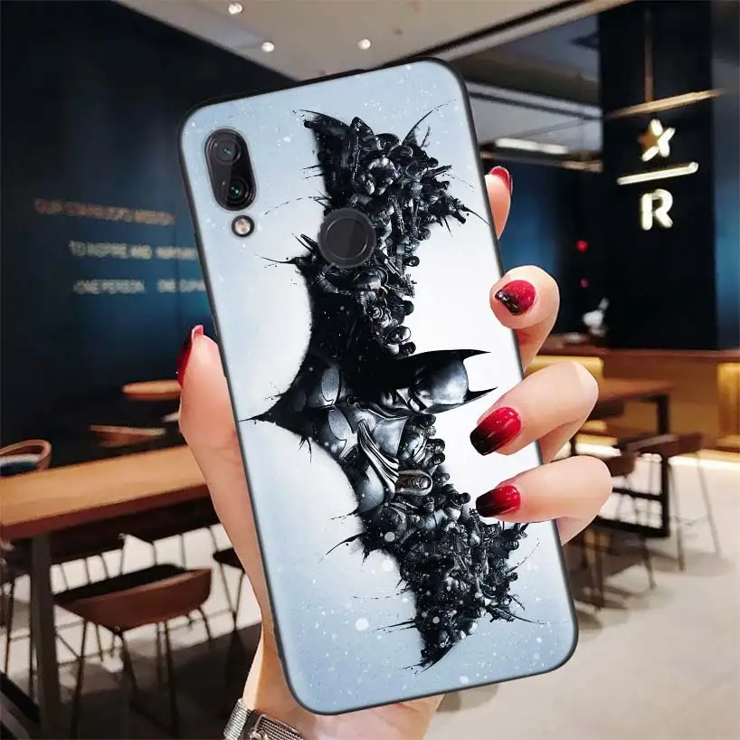BD034-3 Черный чехол супергероя Бэтмена для Xiao mi Red mi Note 8 7 7S 7A 6 S2 GO K20 Pro+ 6A mi 6X 5X A1 CC 9 8 мягкий чехол для телефона - Цвет: BD034-3