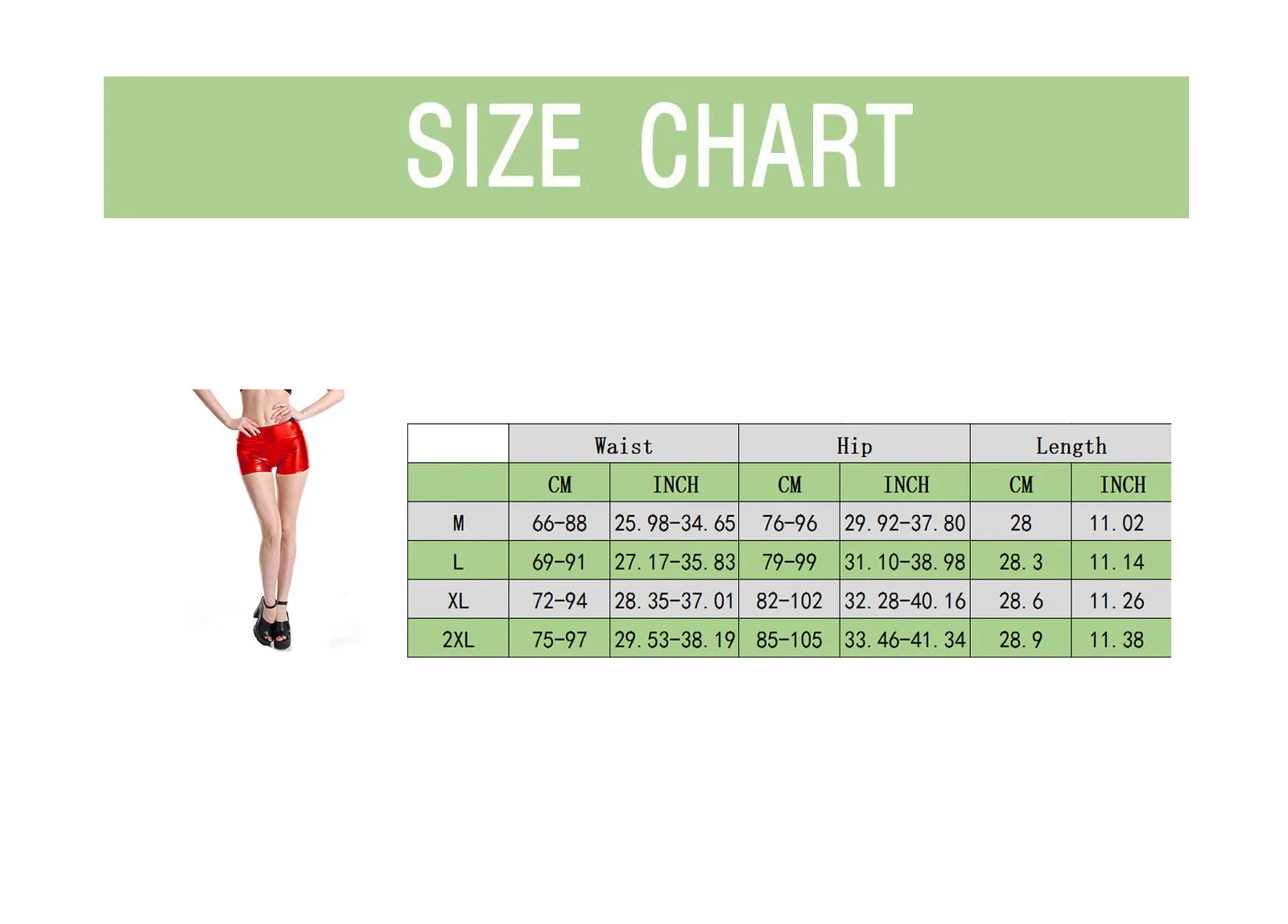 Glossy Metallic Rave Dance Leather Short Trousers Black Red Silver Golden High Waist Sexy Hot Pants Women Faux Shorts Panty