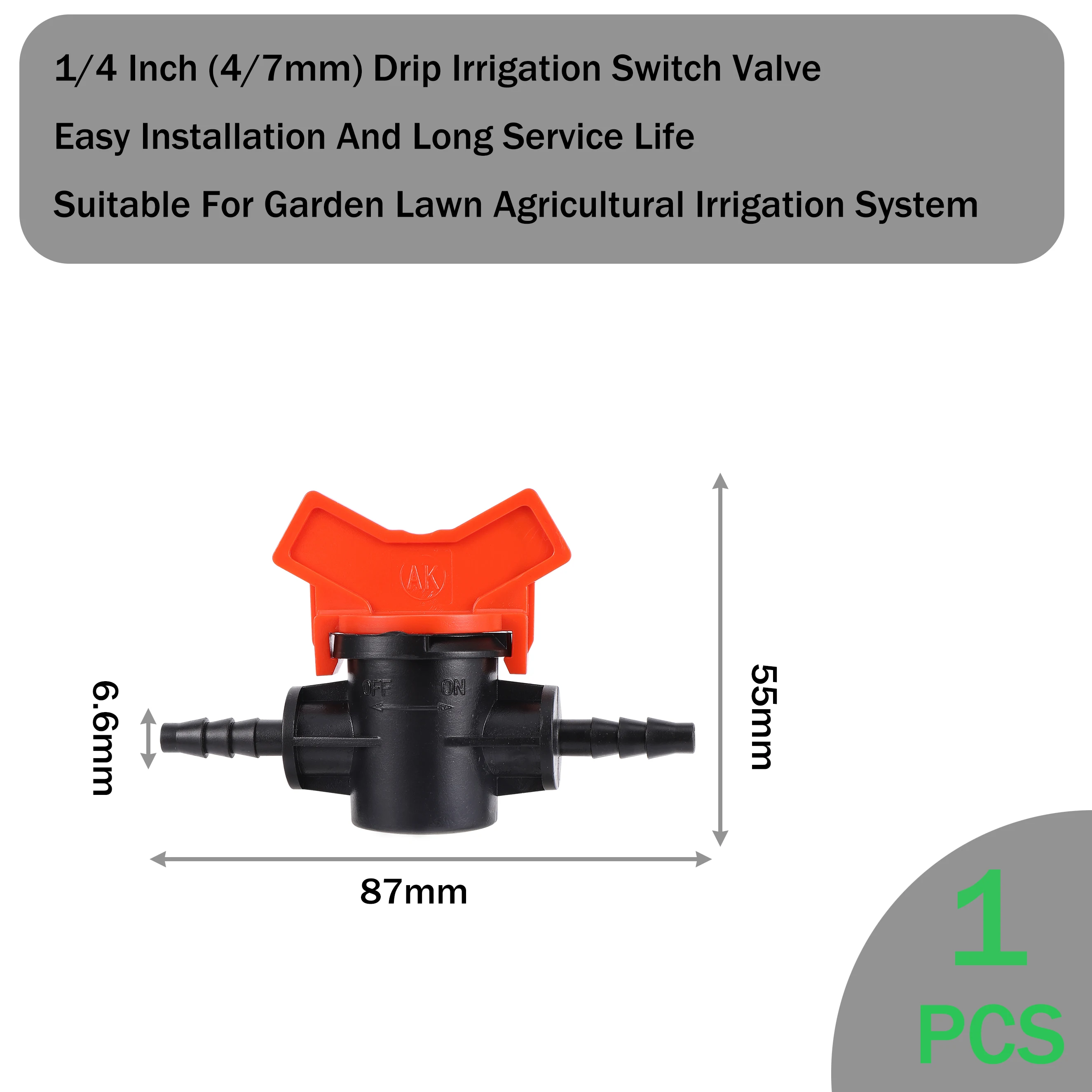 Drip Irrigation Valve Connector Socket Type Irrigation Ball Valve Barb Switch Valve Globe Valve For Garden Lawn Agricultural 