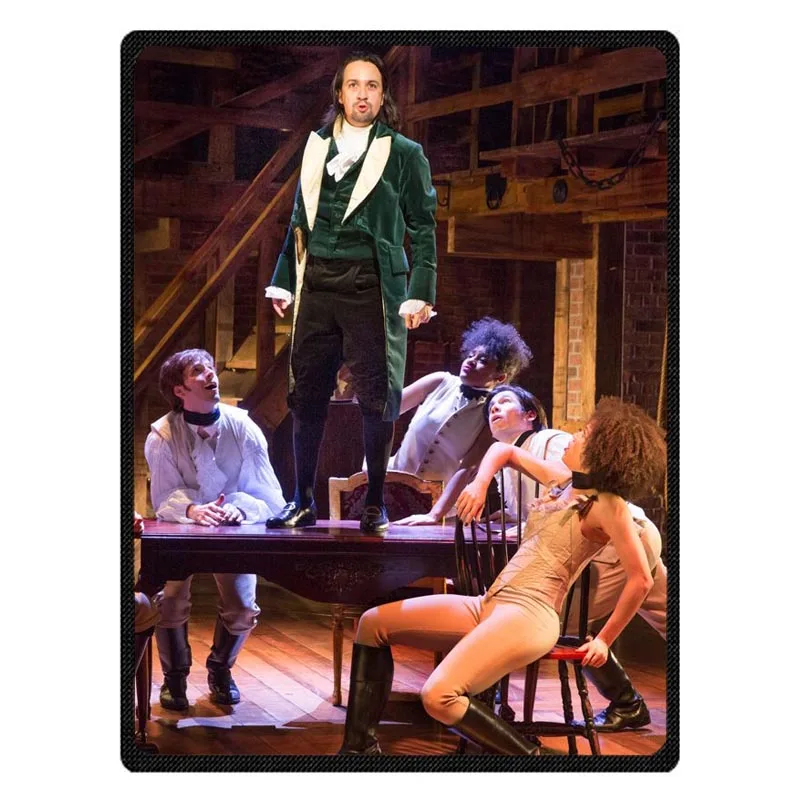 Hamilton Broadway музыкальный Печать коралловый флис пледы одеяла Лето кондиционер спальный Чехол персонализированные простыней на кровать - Цвет: Color 3