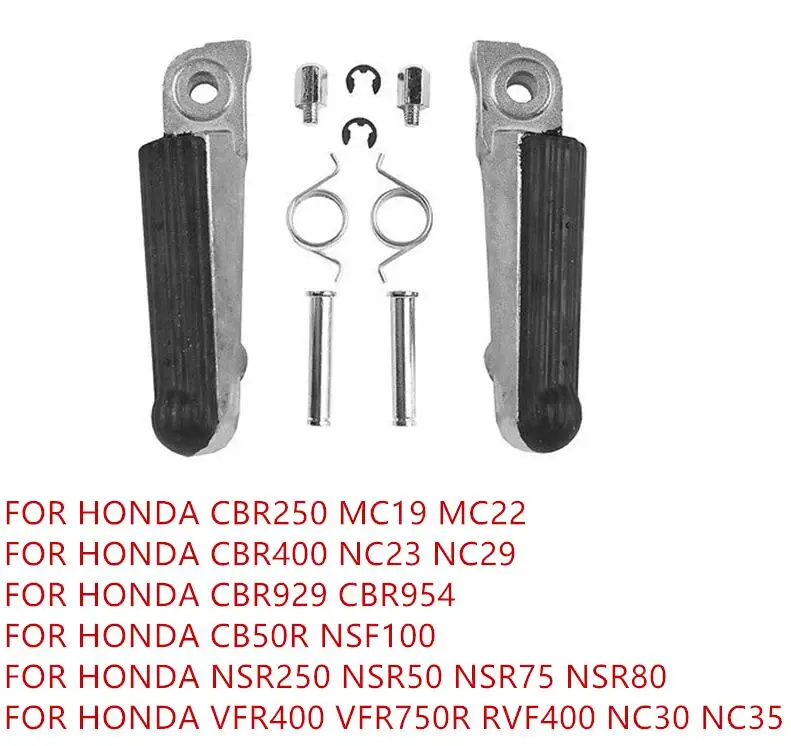 Мотоциклетные Передние Подножки для ног Yamaha Kawasaki Honda аксессуары для мотоциклов - Цвет: F