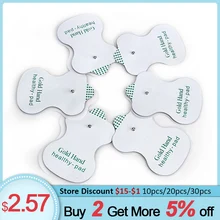 Оснастка Tens электрод клейкий гель-стикер для терапевтический аппарат для стимуляции мышц тела акупунктурная терапия массажер колодки