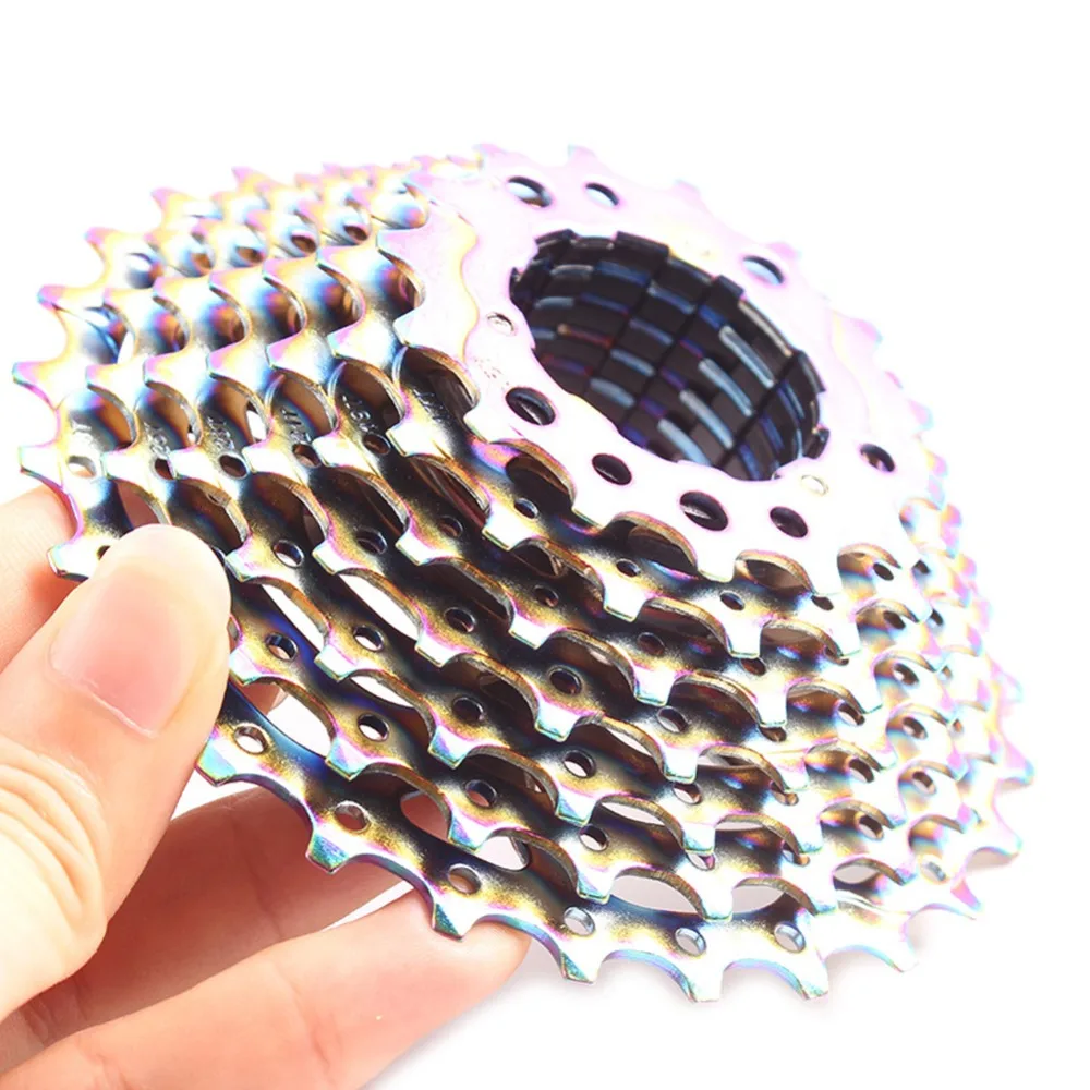 9/10 Speed Rainbow Ultralight Freewheel 11-28T Road Bike Cassette Flywheel Bicycles Freewheel Upgrade Replacement dropshipping