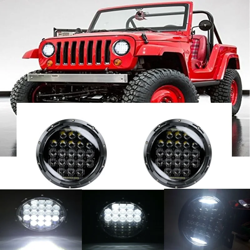 Для 2007 2016 Jeep Wrangler JK 2/4 Door AM General Hummer для Land Rover 7 дюймов 5D 75 Вт круглые