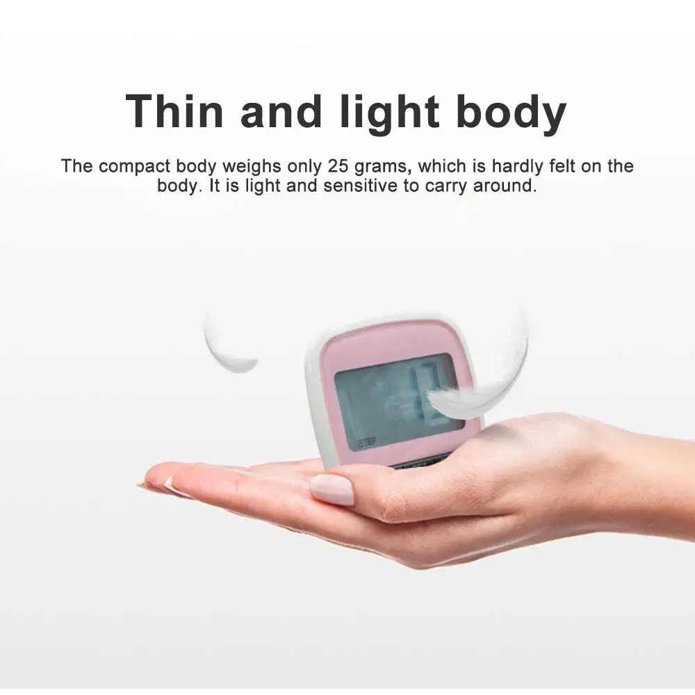 Электронный счетчик с светильник для гольфа Портативный бега шагомер