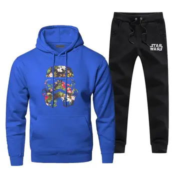 

Star Wars Print Hoodies Fashion Black Sweatshirts Starwars Sweatpants Fleece Complete Man Tracksuit Warm Hip Hop Chandal Hombre
