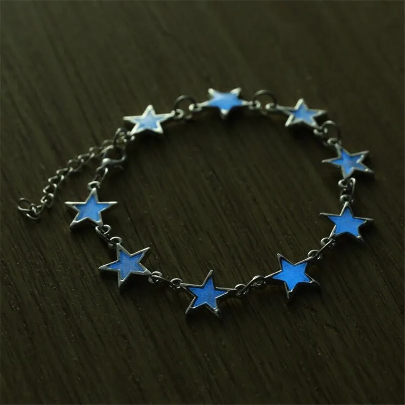 Charm Bracelet Heart and Star Fashion Luminous Bracelet for Women charm bracelet