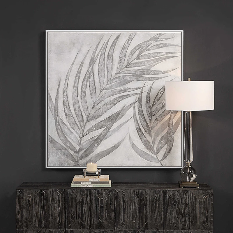 High End Hand Painted Oil Painting Handmade Silver Leaf Paintings Modern Living Room Entrance Corridor Restaurant Paintings Deco Painting Calligraphy Aliexpress