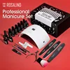 ROSALIND Manicure Set 12/20/24pcs Gel Nail Polish Set With UV LED 24W/48W Lamp Dryer Vernis Semi Permanent Nails Art Tool Kit 1
