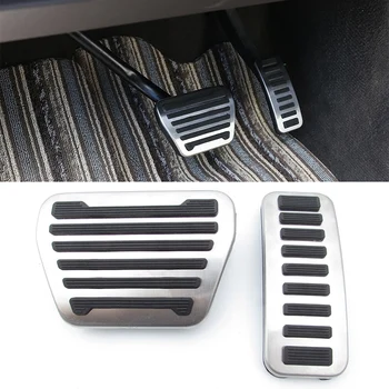 

Stainless Steel Pads Brake Gas Pedal Foot Rest Pedal Pad for Land Rover Range Rover 2013-2020