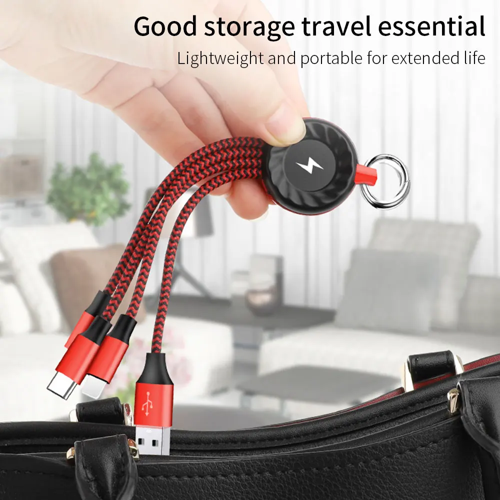 FLOVEME 3 в 1 USB кабель для мобильного телефона Micro usb type C кабель для зарядки iPhone кабель для зарядки Micro USB шнур для зарядки телефона