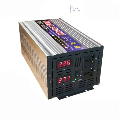 Чистый синусоидальный инвертор 12V24V48V60V до 220V 5000W 6000W Автомобильная домашняя солнечная энергия