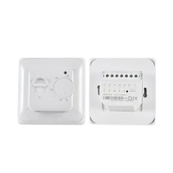 86 Type 220V 230V 16A NTC Sensor Heating System Mechanical Temperature Controller  Multi-function External Probe