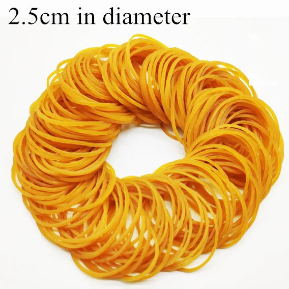Elastic Rubber Bands Fasteners Elastic Bands Used for Office School Stationery Supplies Stretchable Sturdy Rubber Elastics Bands 50pcs