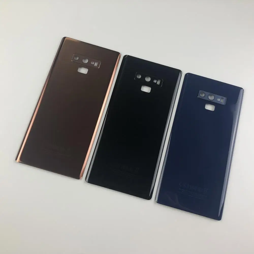 

For Samsung Galaxy Note9 Note 9 N9600 SM-N9600 Housing Battery Cover Glass Back Cover+Camera Lens Cover+Sticker Glue