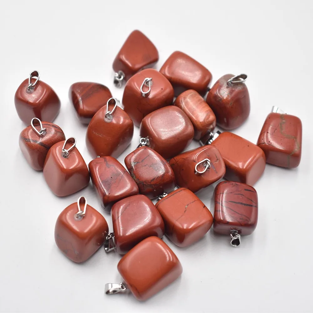 

Fashion good quality natural red stone Irregular charm pendants for jewelry making 24pcs/lot wholesale free shipping