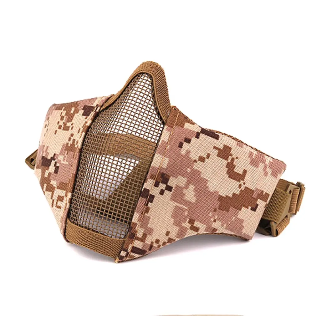 

CS Mesh Airsoft Mask Boutique Tactical Hunting Mental Wire Half Mask Outdoor Bicycle Riding Outdoor Field Paintball Resistant