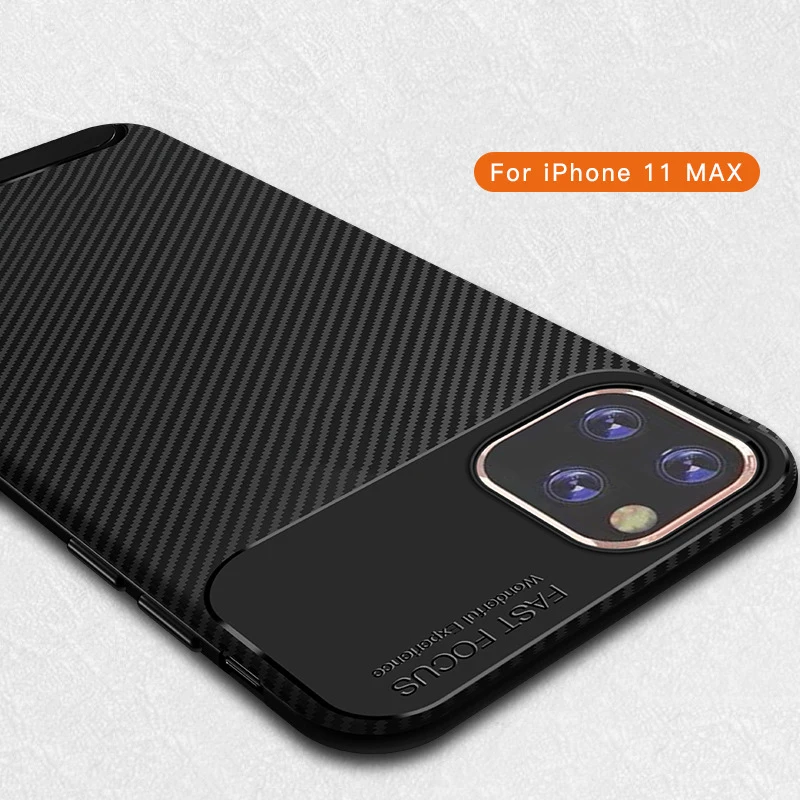 

10pcs Carbon Fiber Diamond Grid Design Silicon Soft TPU Case For iPhone 11 Pro Max XS XR X 8 7 6 6S Plus Shockproof Slim Cover