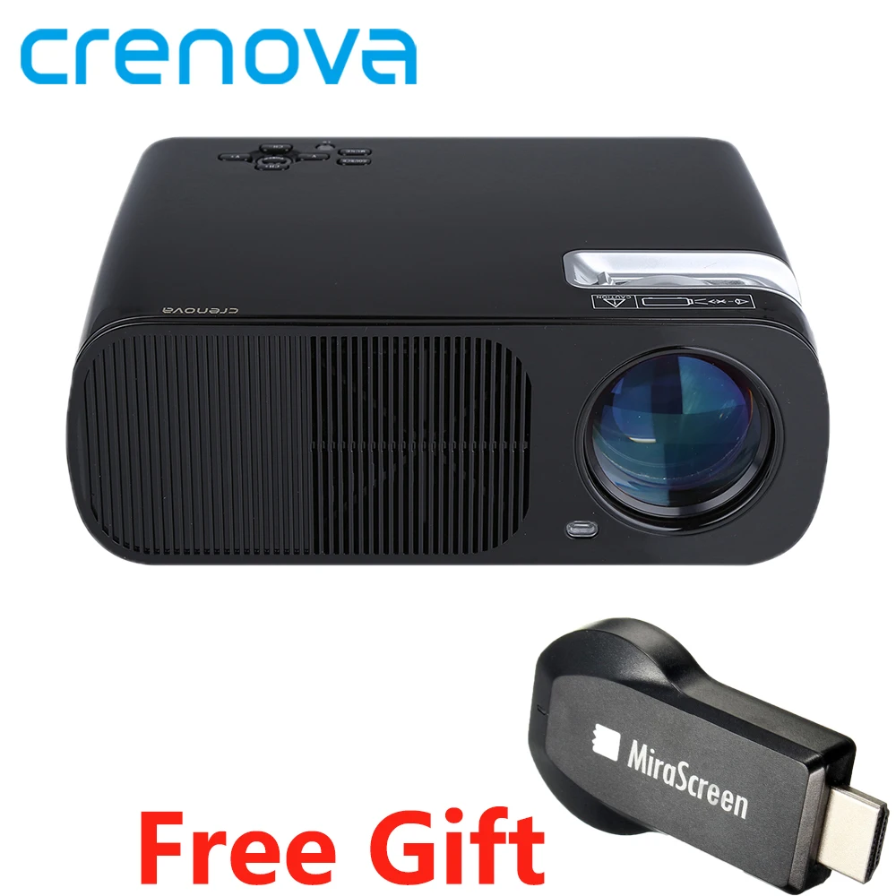 Видеопроектор CRENOVA XPE600 лучший домашний проектор для Full HD 1080P|Проекторы домашнего