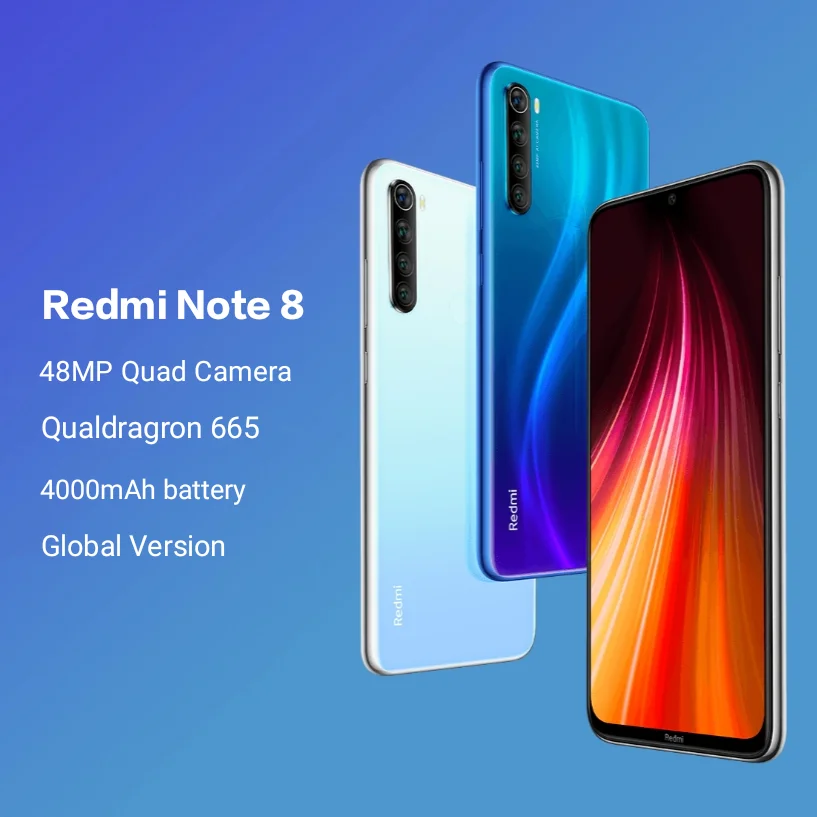 Xiaomi Redmi Note 8 128GB EURO version Мобильный телефон сглобальной версией 4 ГБ 128 Восьмиядерный